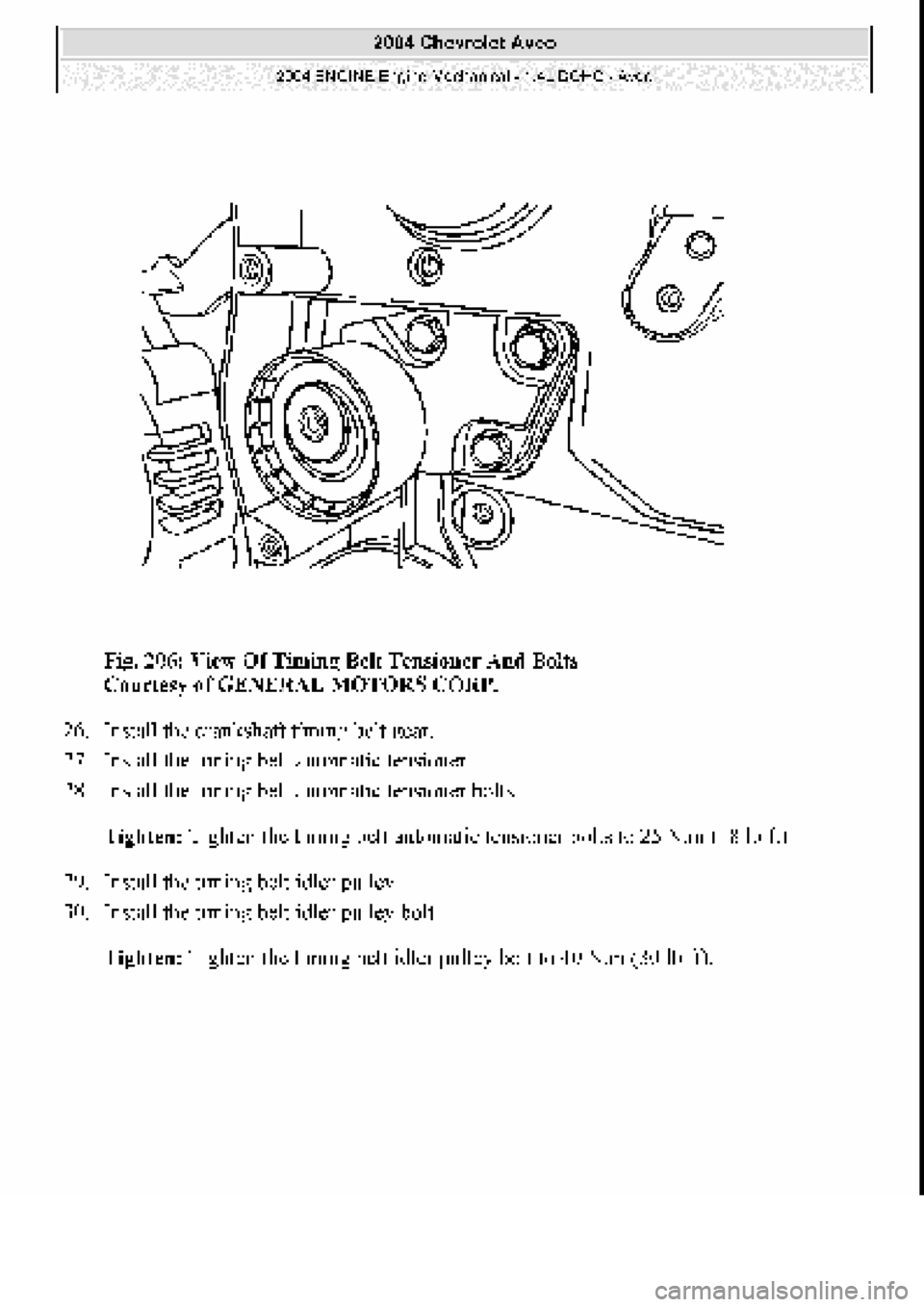 CHEVROLET AVEO 2002  Service Repair Manual 