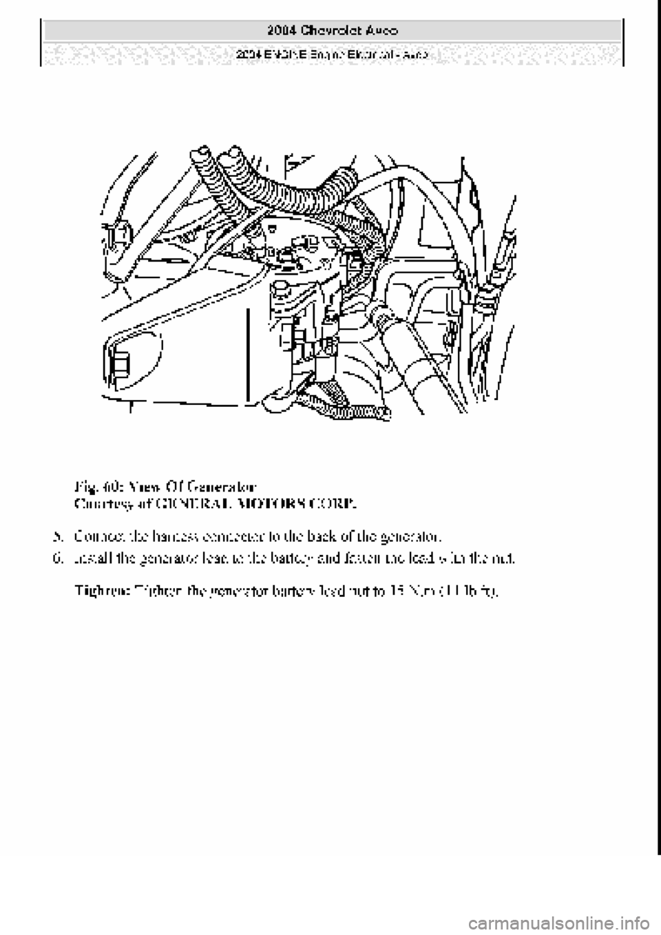 CHEVROLET AVEO 2002  Service Repair Manual 