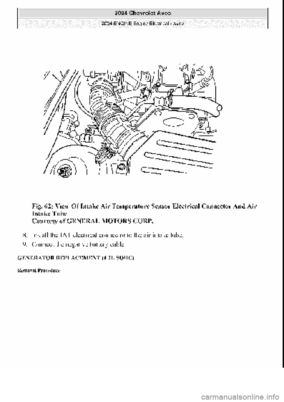 CHEVROLET AVEO 2002  Service Repair Manual 