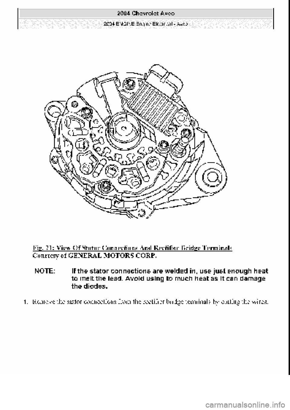 CHEVROLET AVEO 2002  Service Repair Manual 