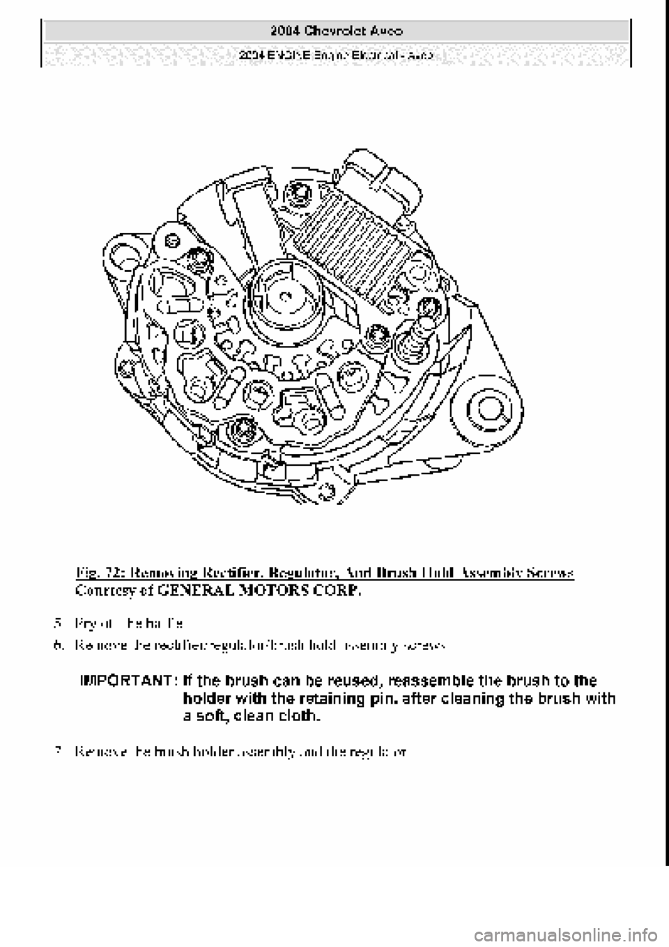 CHEVROLET AVEO 2002  Service Repair Manual 