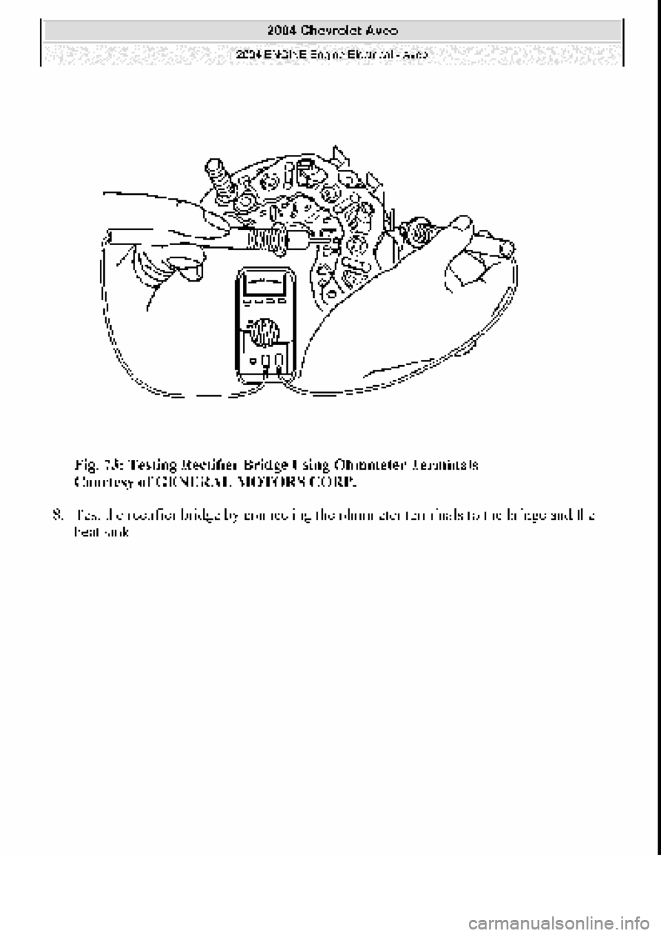 CHEVROLET AVEO 2002  Service Repair Manual 