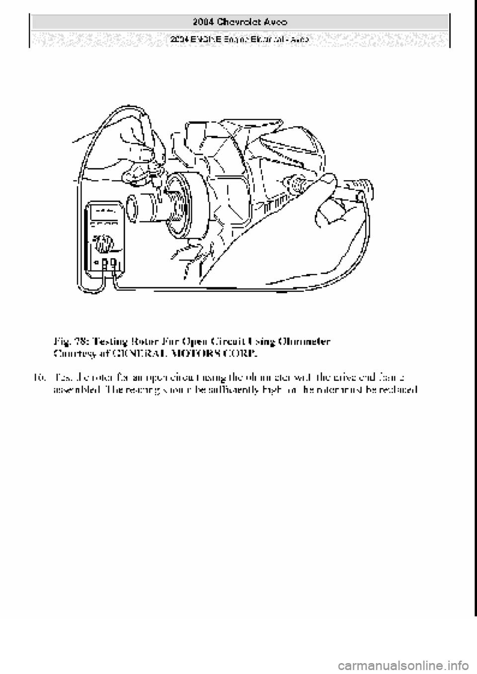 CHEVROLET AVEO 2002  Service Repair Manual 