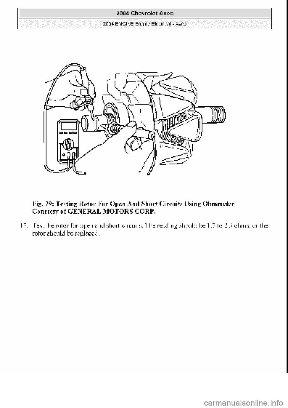 CHEVROLET AVEO 2002  Service Repair Manual 