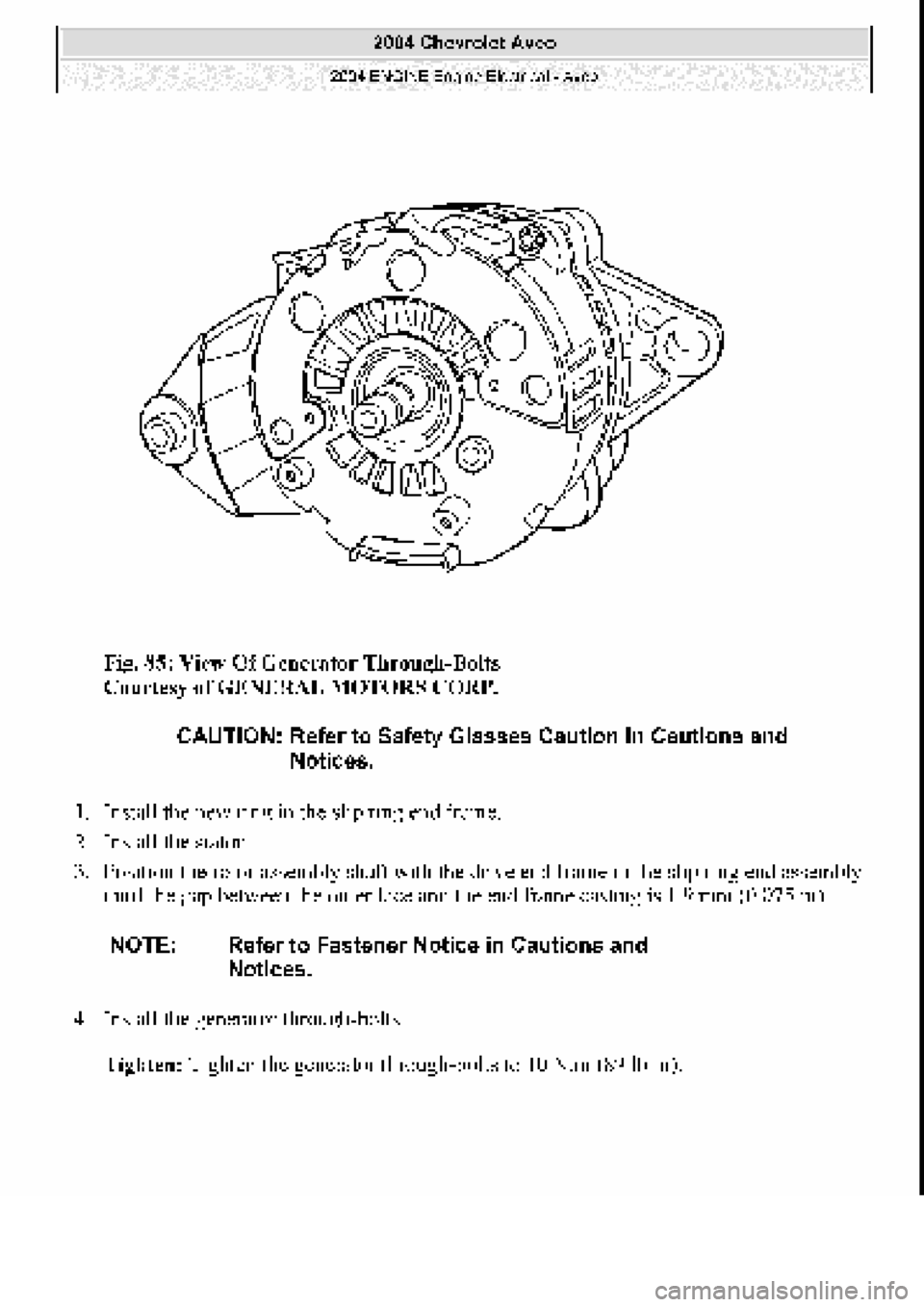 CHEVROLET AVEO 2002  Service Repair Manual 