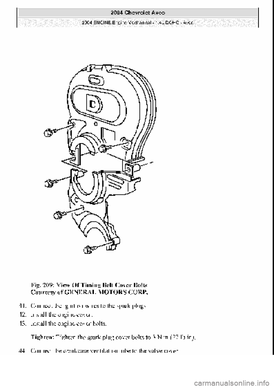 CHEVROLET AVEO 2002  Service Repair Manual 