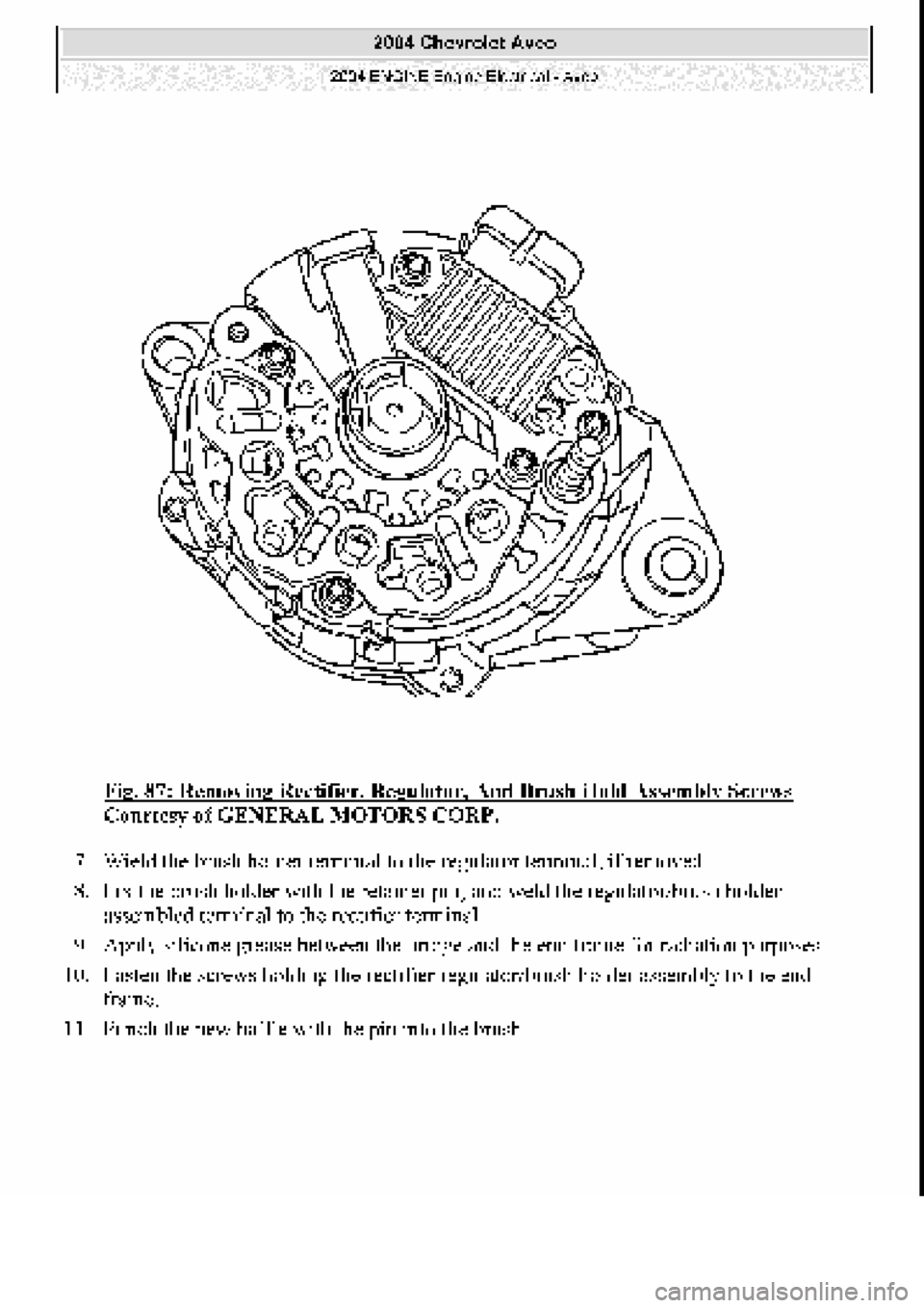 CHEVROLET AVEO 2002  Service Repair Manual 