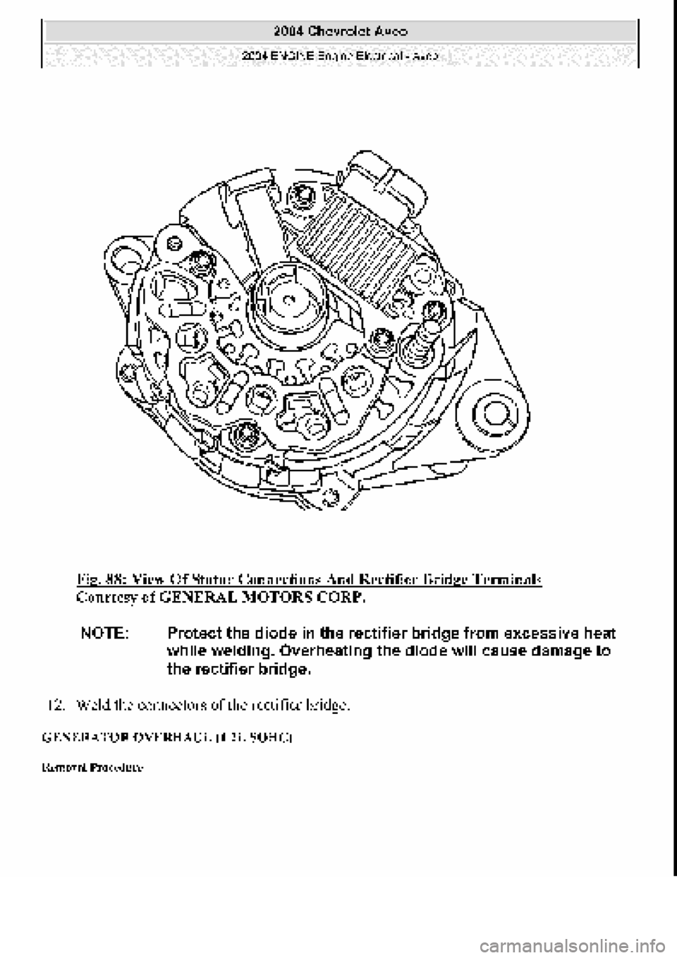 CHEVROLET AVEO 2002  Service Repair Manual 