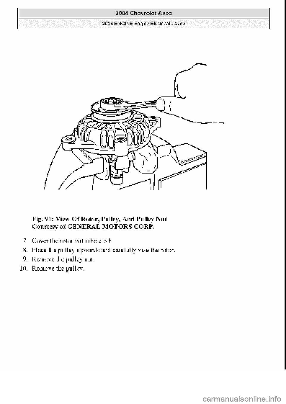 CHEVROLET AVEO 2002  Service Repair Manual 
