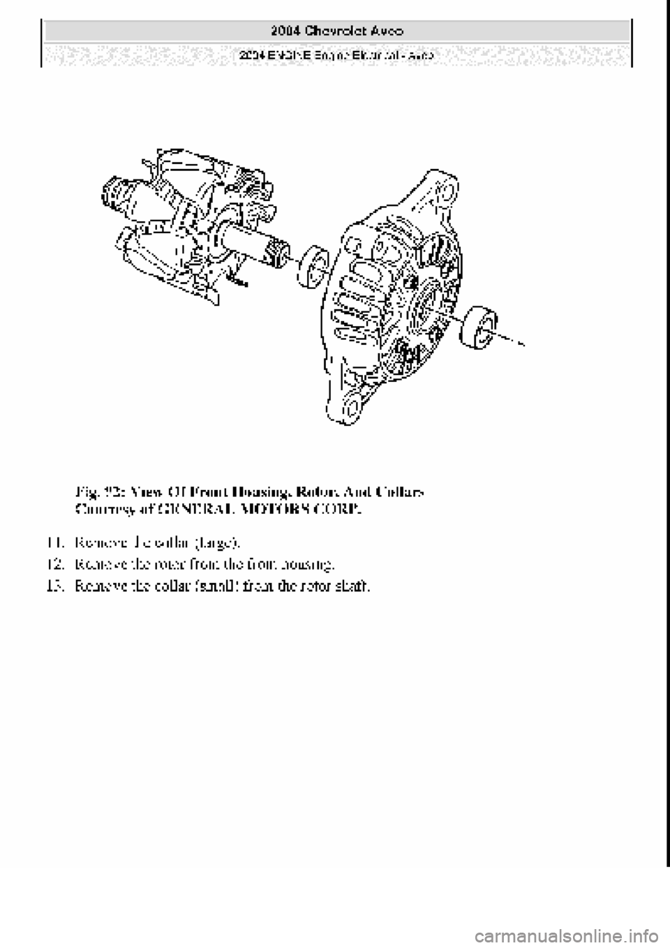 CHEVROLET AVEO 2002  Service Repair Manual 