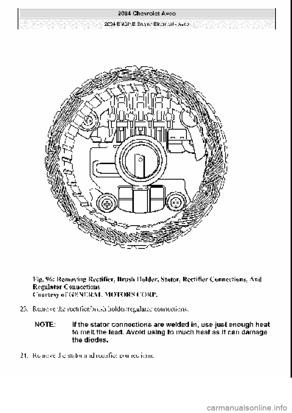 CHEVROLET AVEO 2002  Service Repair Manual 