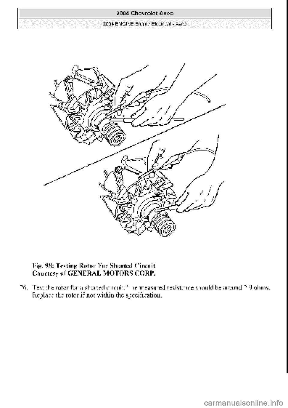 CHEVROLET AVEO 2002  Service Repair Manual 