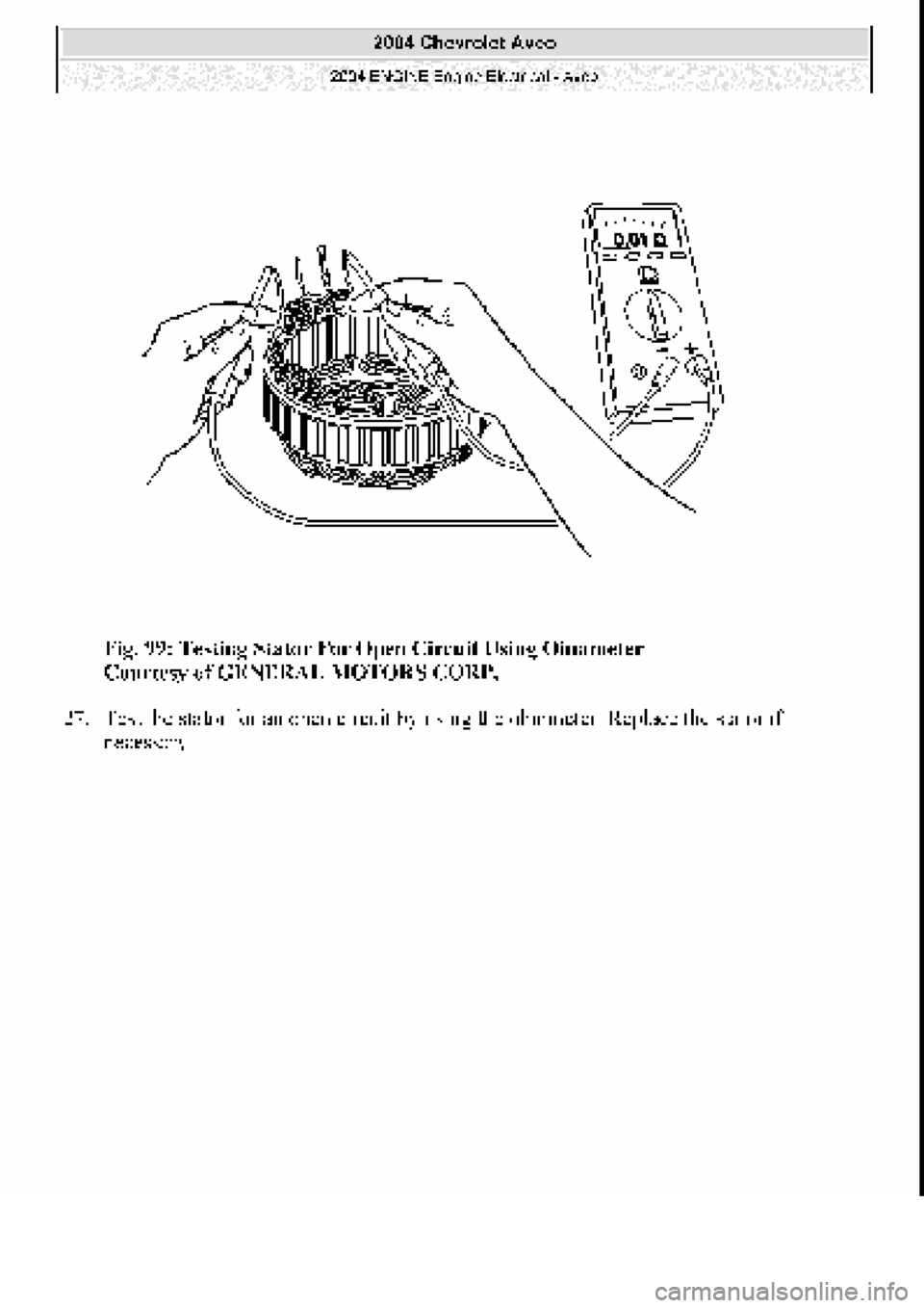 CHEVROLET AVEO 2002  Service Repair Manual 