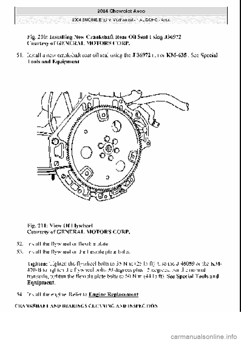 CHEVROLET AVEO 2002  Service Repair Manual 