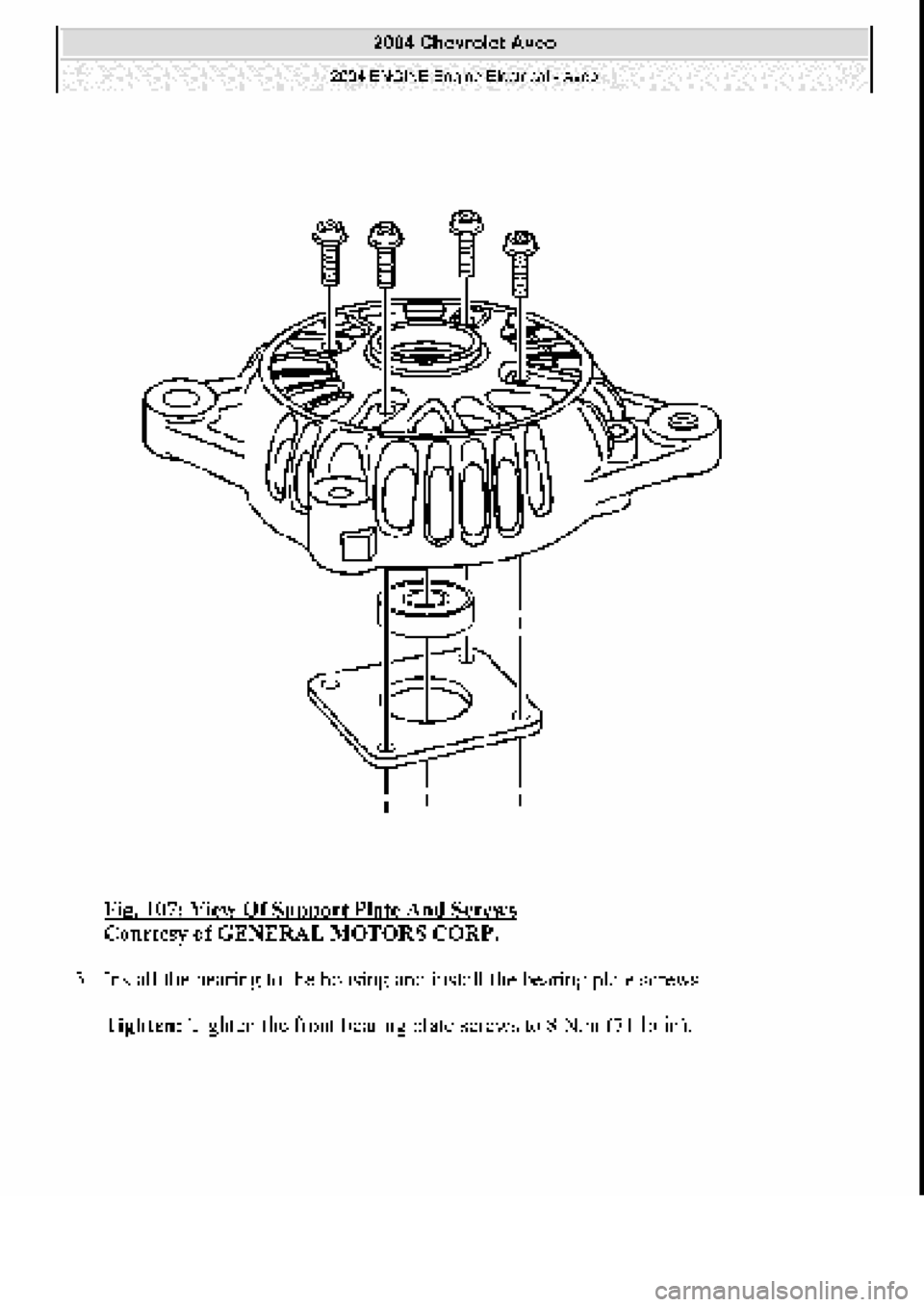 CHEVROLET AVEO 2002  Service Repair Manual 