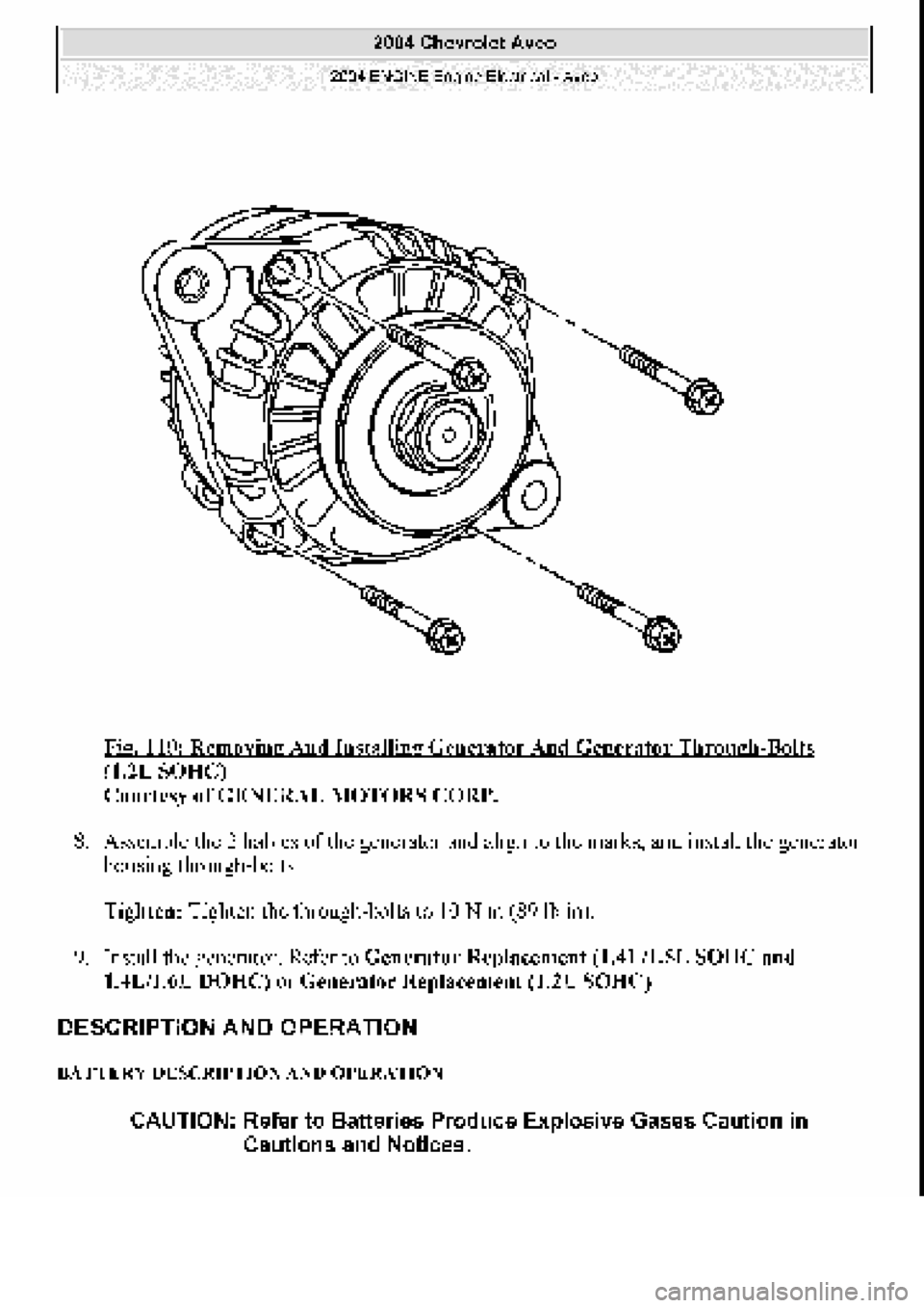 CHEVROLET AVEO 2002  Service Repair Manual 