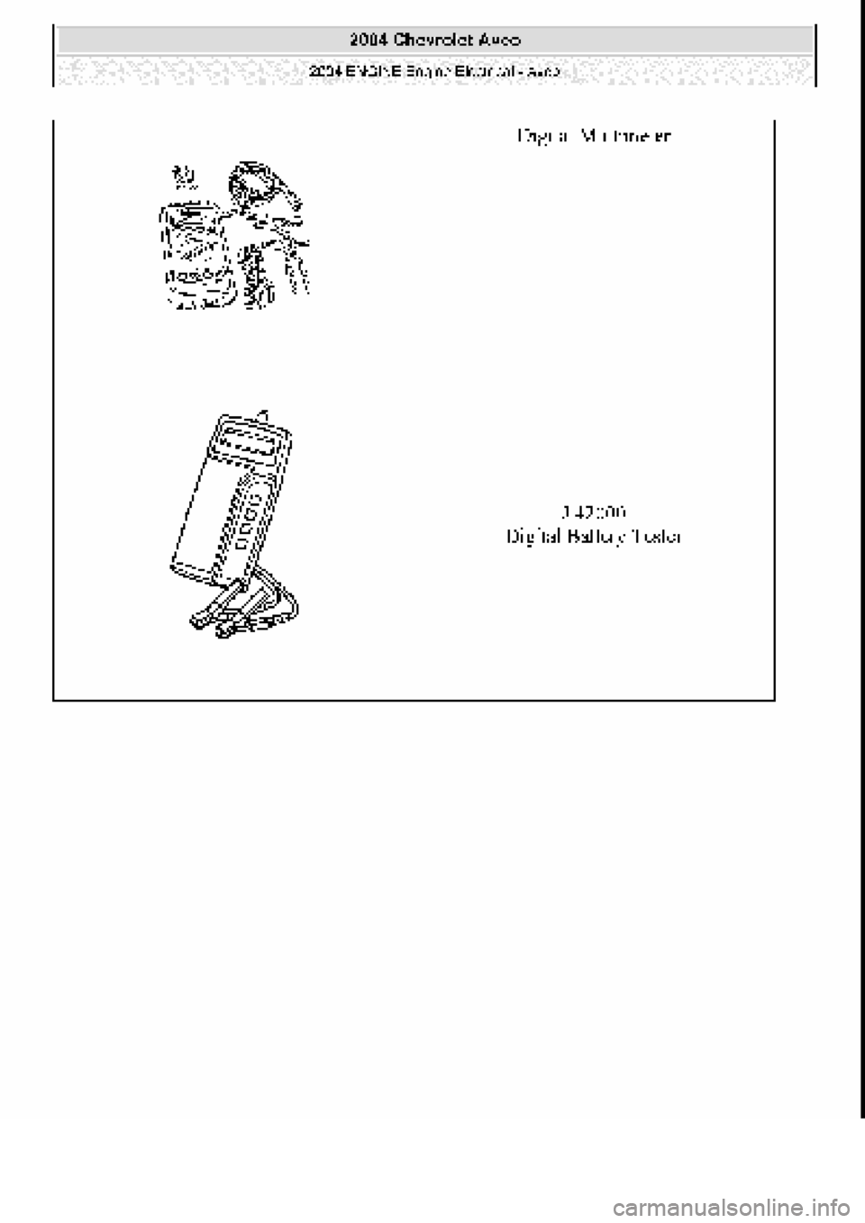 CHEVROLET AVEO 2002  Service Repair Manual 