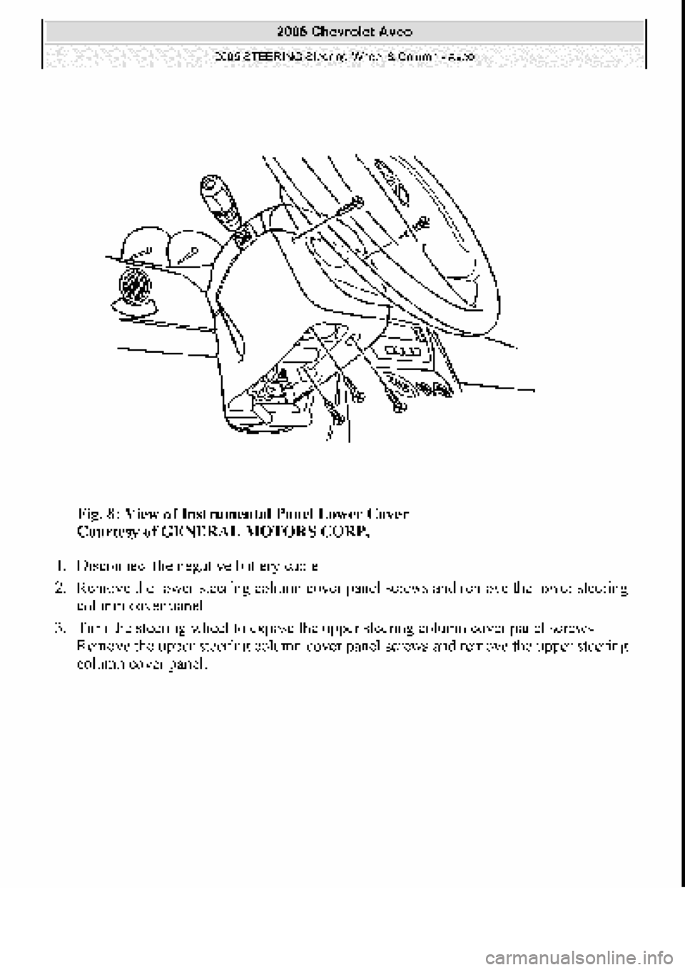 CHEVROLET AVEO 2002  Service Repair Manual 