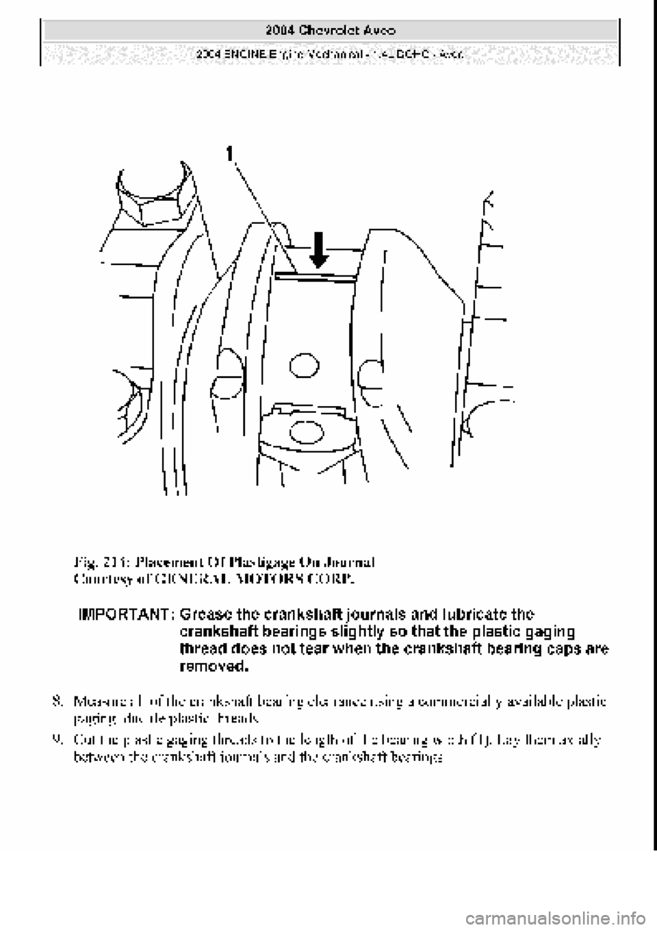 CHEVROLET AVEO 2002  Service Repair Manual 