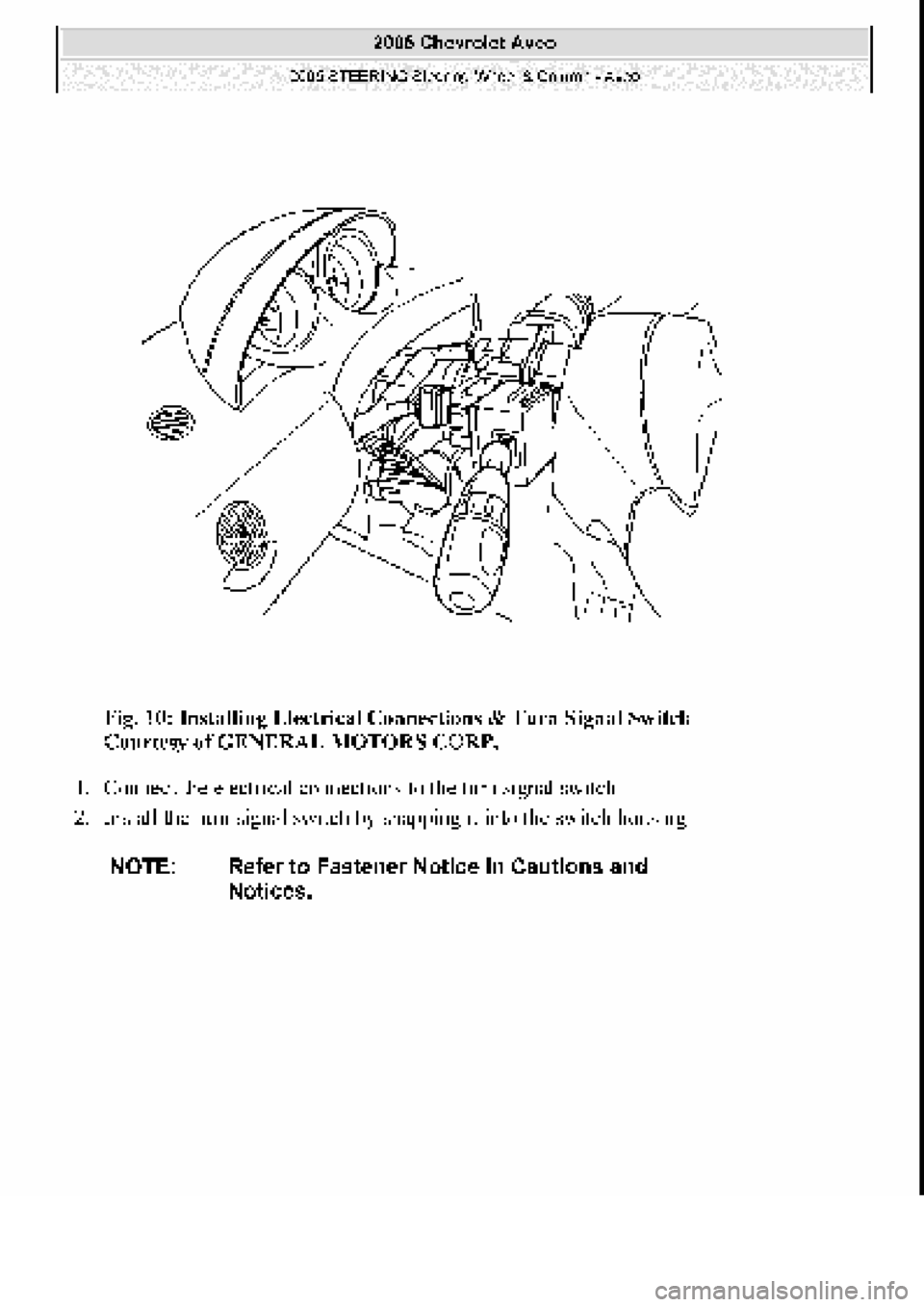 CHEVROLET AVEO 2002  Service Repair Manual 