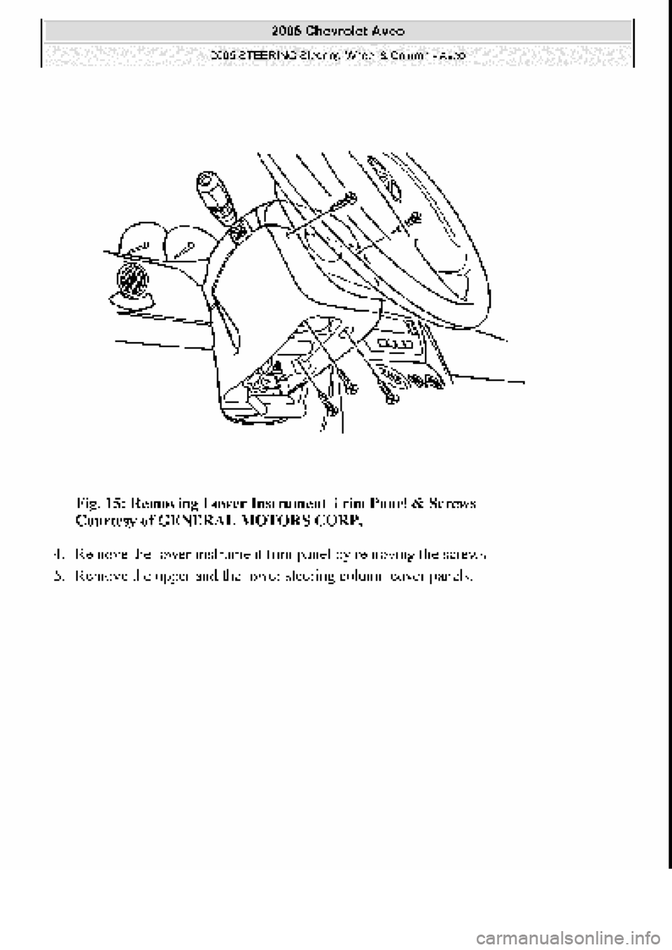 CHEVROLET AVEO 2002  Service Repair Manual 