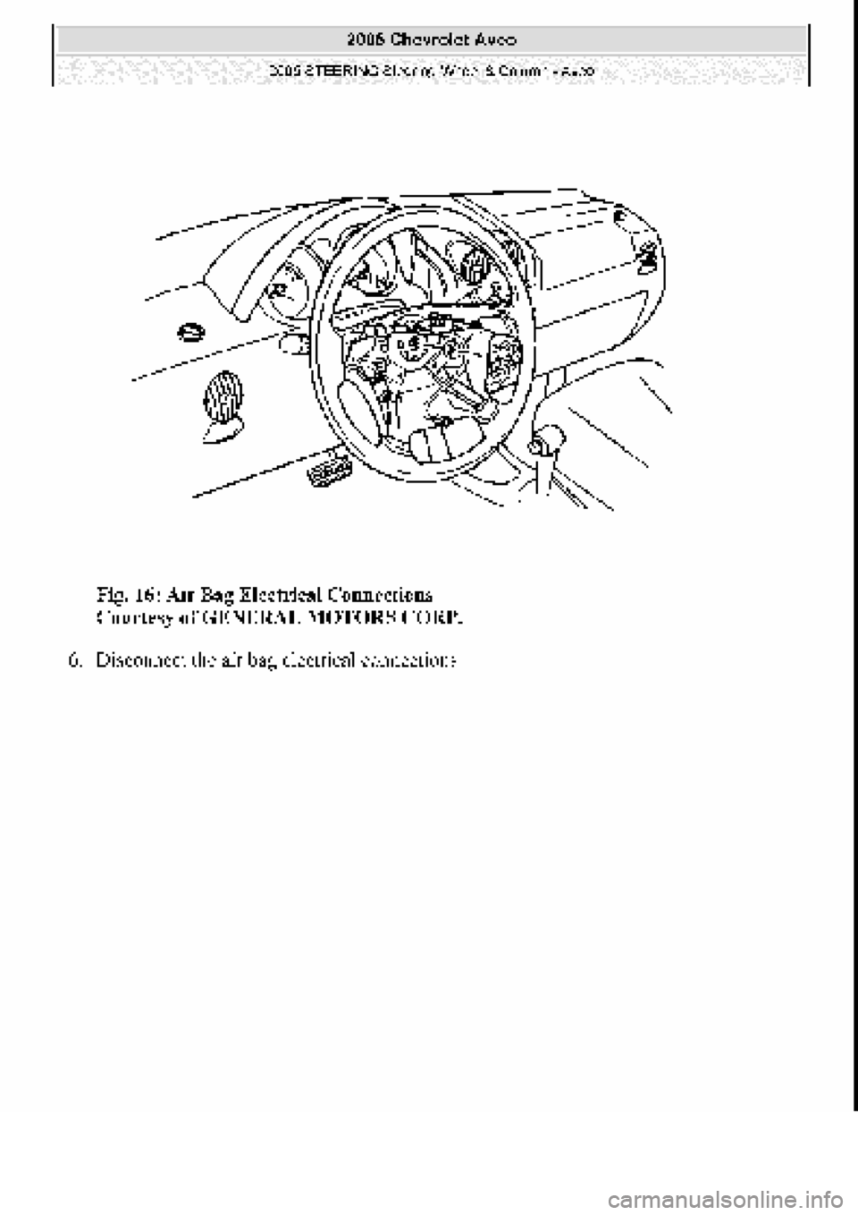 CHEVROLET AVEO 2002  Service Repair Manual 