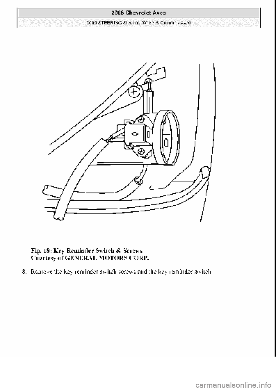 CHEVROLET AVEO 2002  Service Repair Manual 