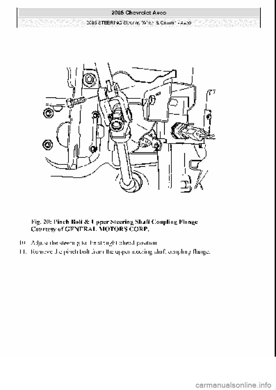 CHEVROLET AVEO 2002  Service Repair Manual 