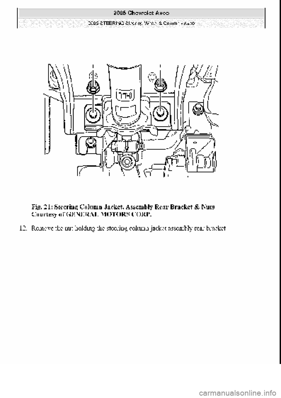 CHEVROLET AVEO 2002  Service Repair Manual 