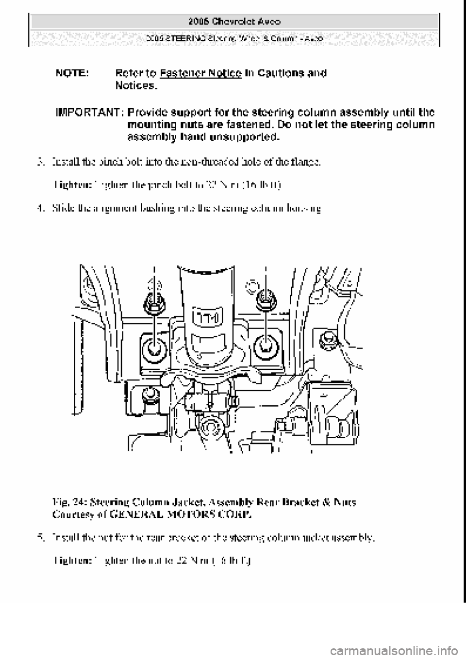 CHEVROLET AVEO 2002  Service Repair Manual 