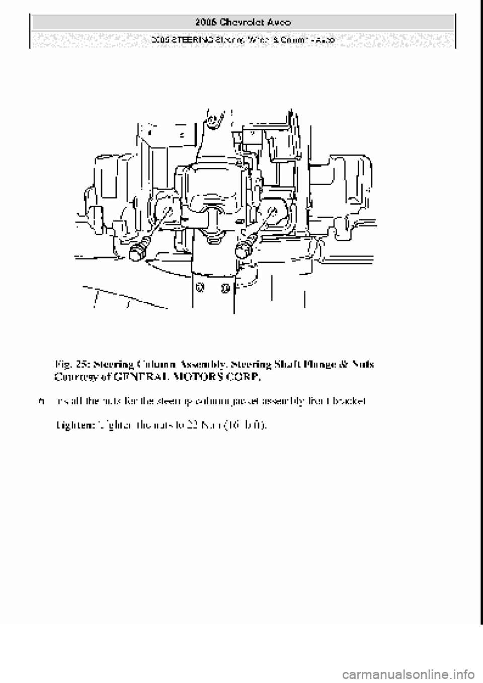 CHEVROLET AVEO 2002  Service Repair Manual 