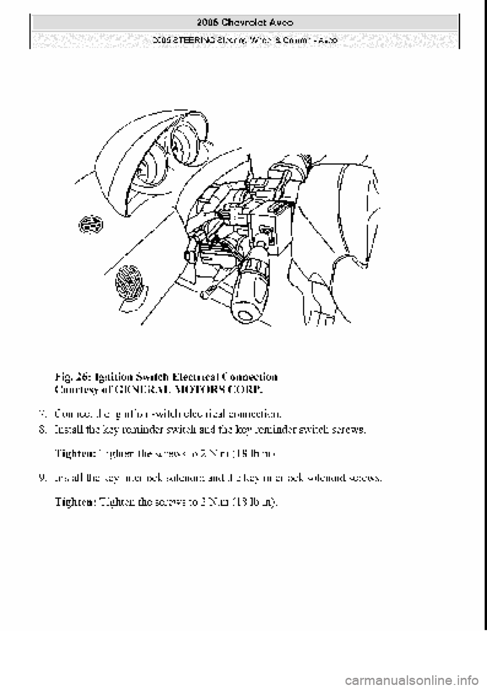 CHEVROLET AVEO 2002  Service Repair Manual 