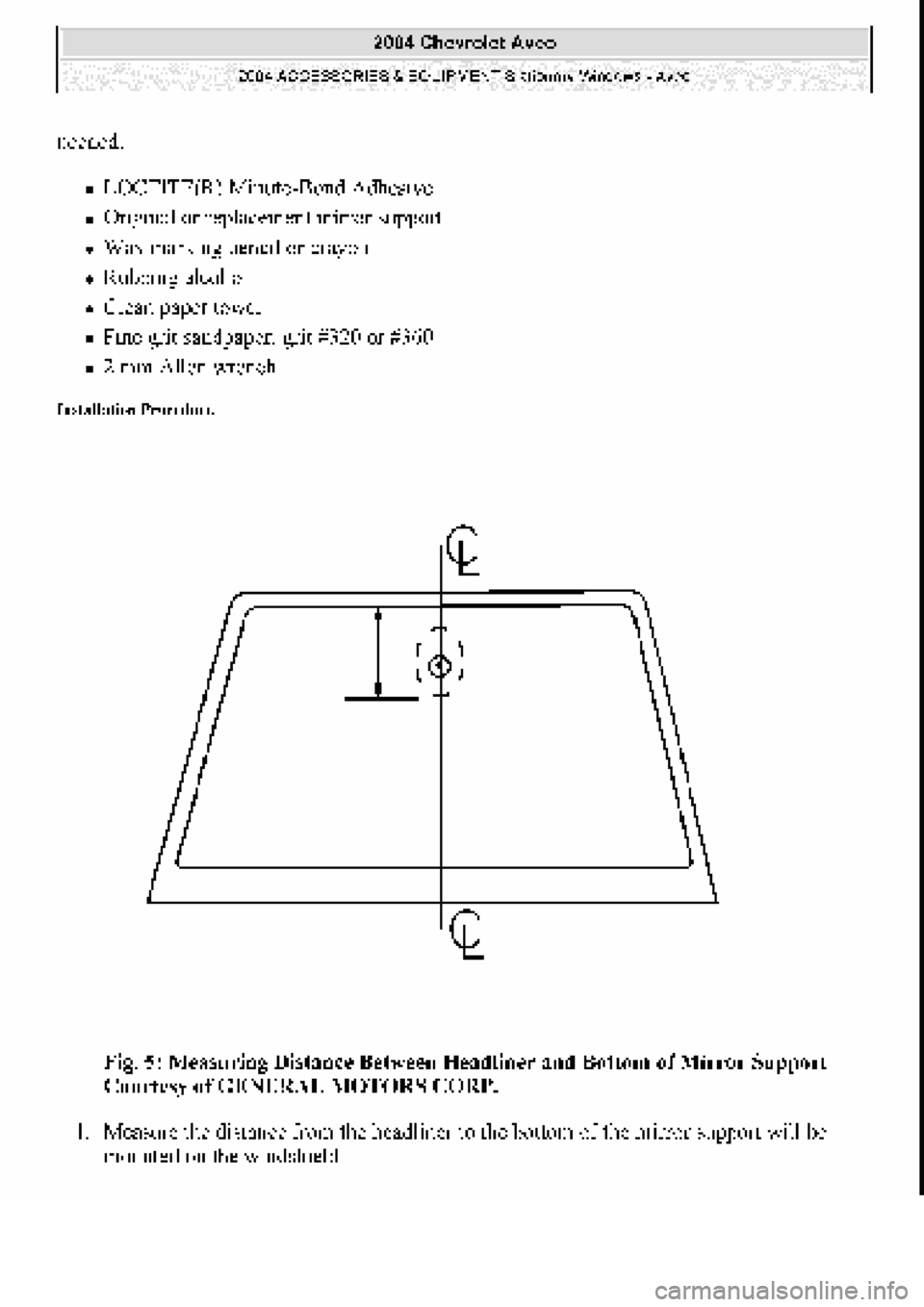 CHEVROLET AVEO 2002  Service Repair Manual 