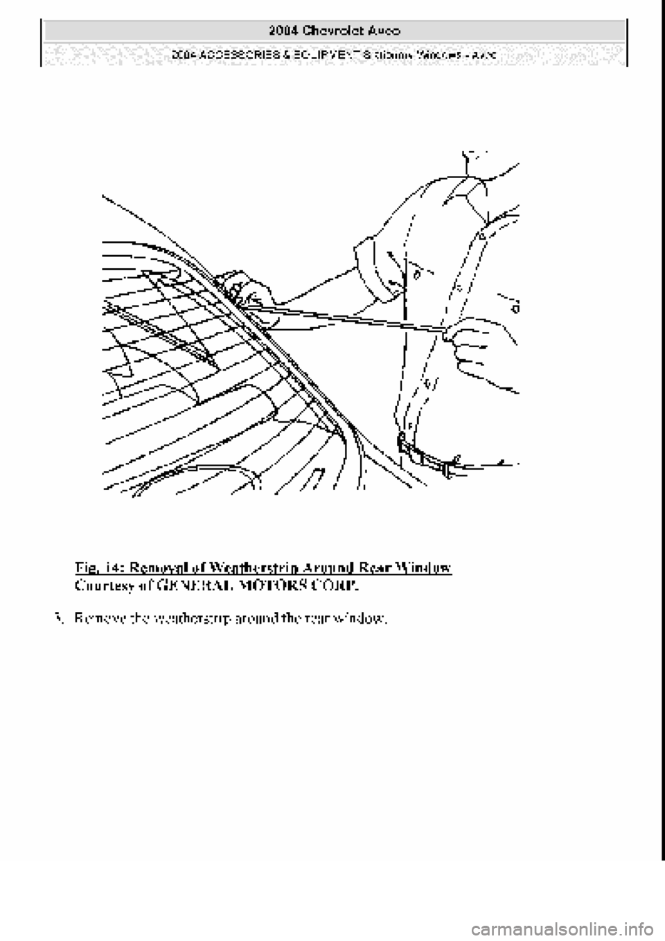 CHEVROLET AVEO 2002  Service Repair Manual 