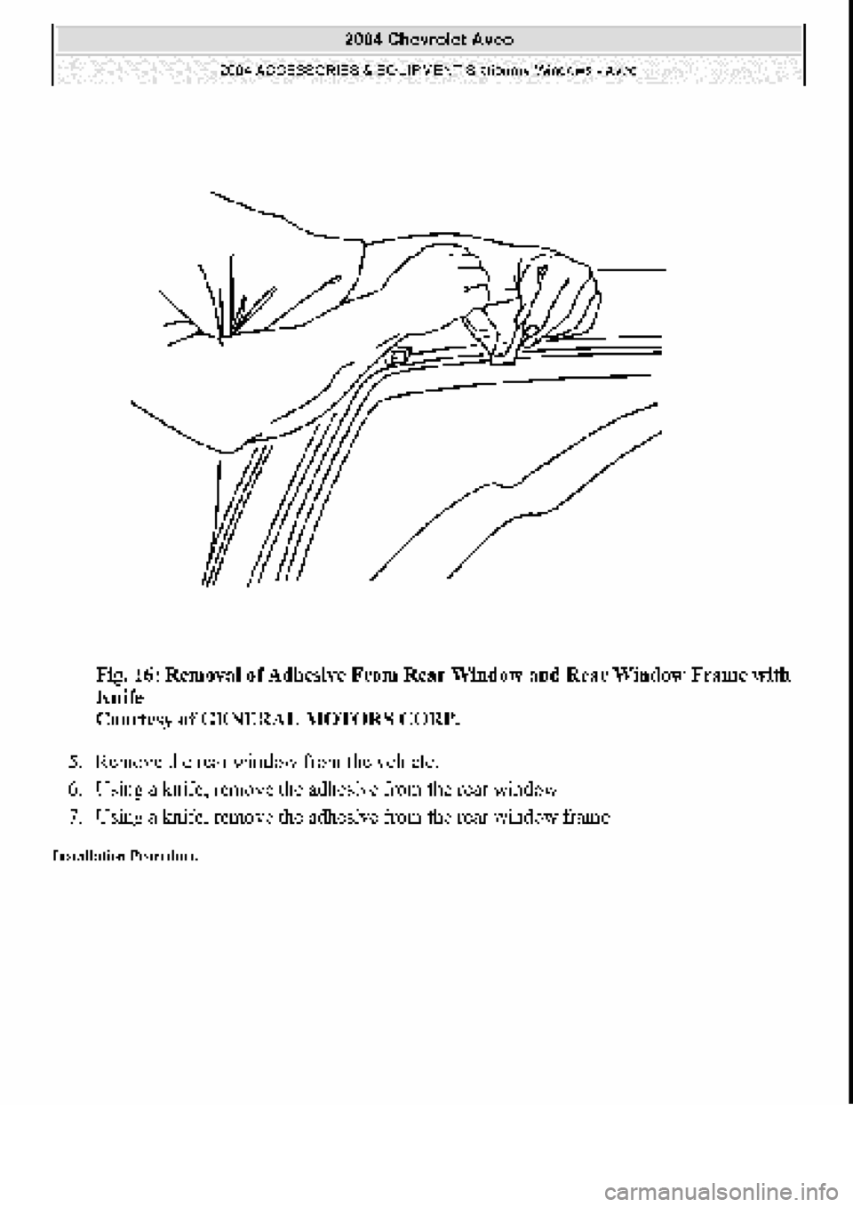CHEVROLET AVEO 2002  Service Repair Manual 