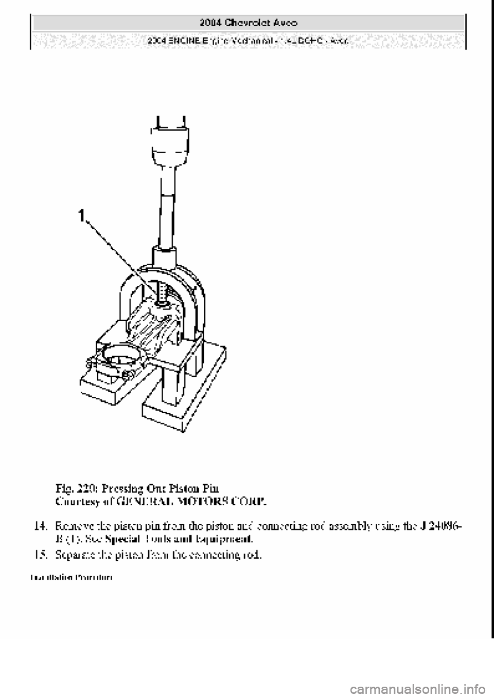 CHEVROLET AVEO 2002  Service Repair Manual 