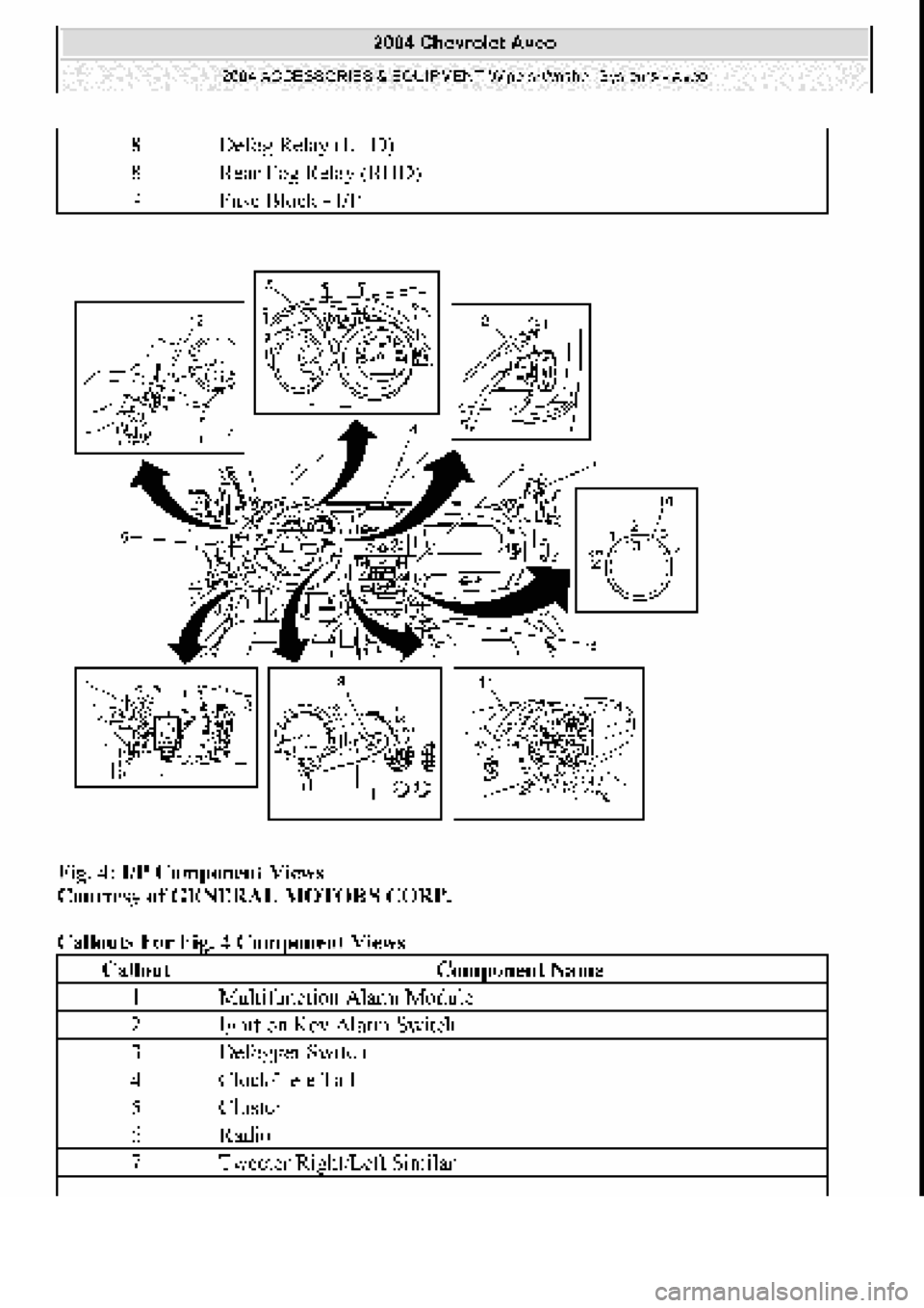 CHEVROLET AVEO 2002  Service Repair Manual 