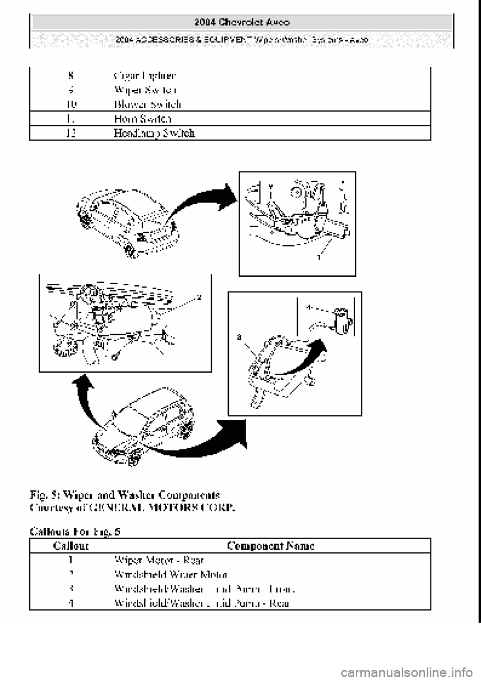 CHEVROLET AVEO 2002  Service Repair Manual 