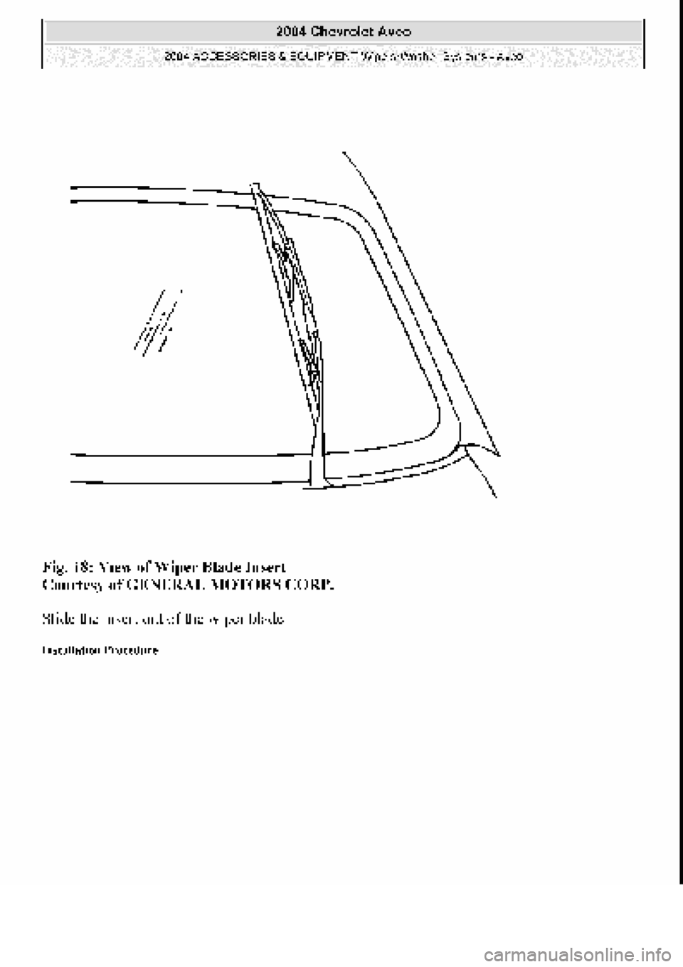 CHEVROLET AVEO 2002  Service Repair Manual 