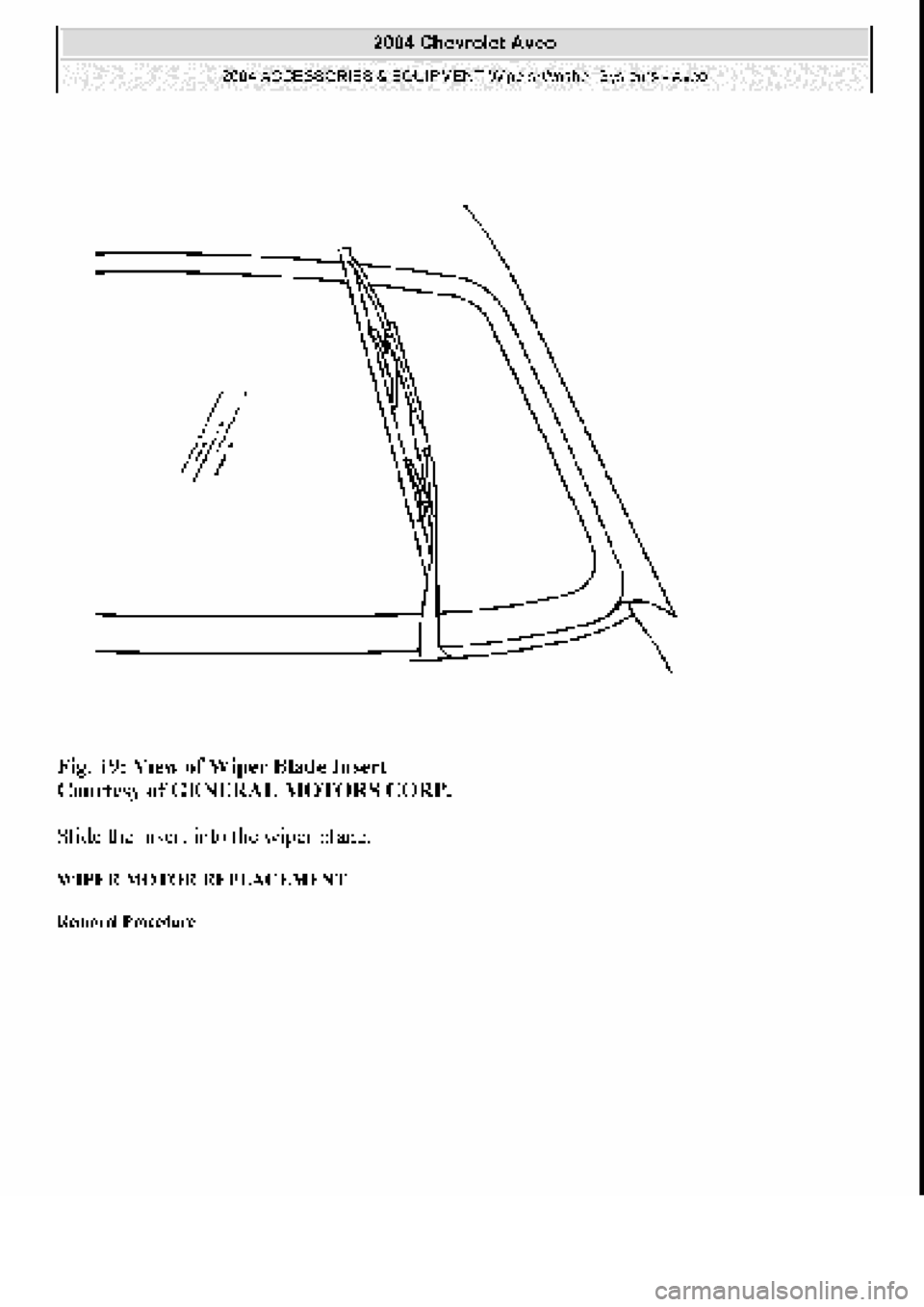 CHEVROLET AVEO 2002  Service Repair Manual 