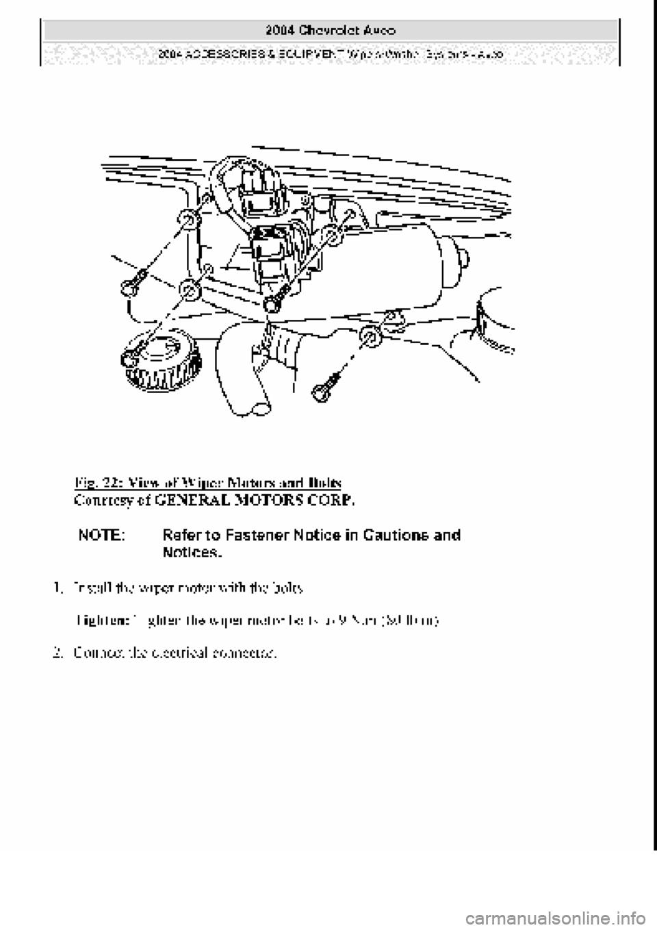 CHEVROLET AVEO 2002  Service Repair Manual 