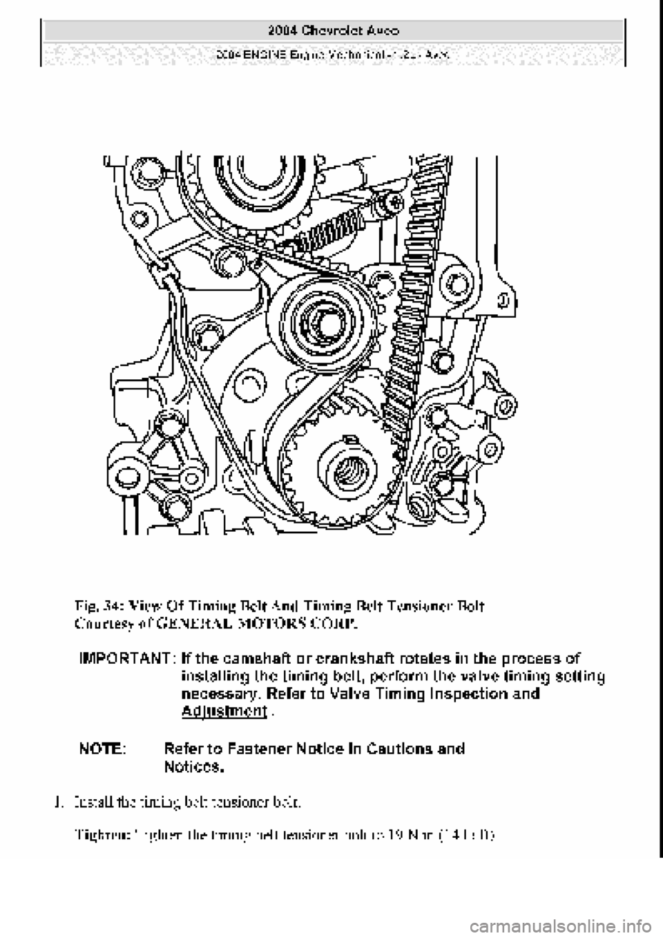 CHEVROLET AVEO 2002  Service Repair Manual 