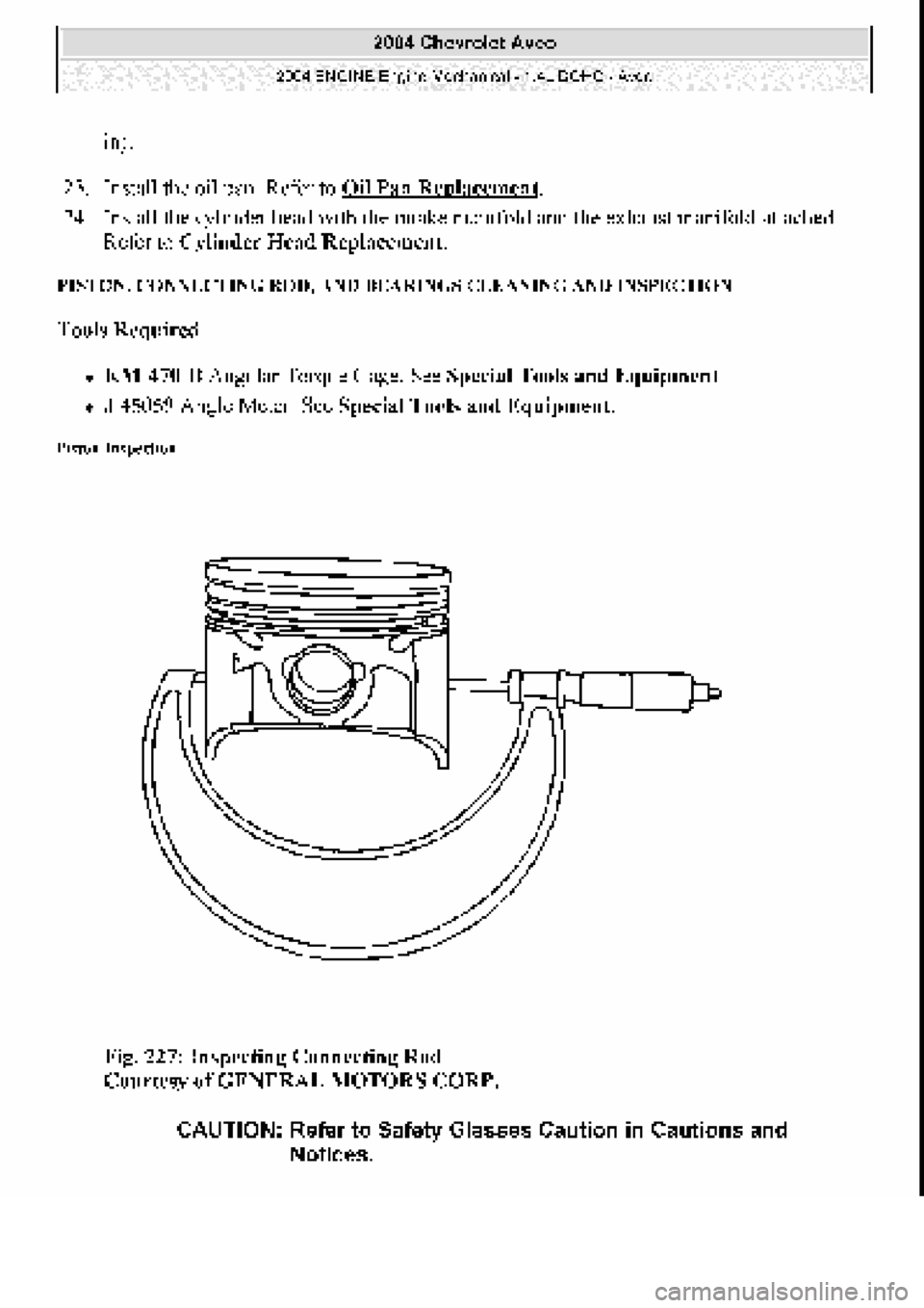 CHEVROLET AVEO 2002  Service Repair Manual 