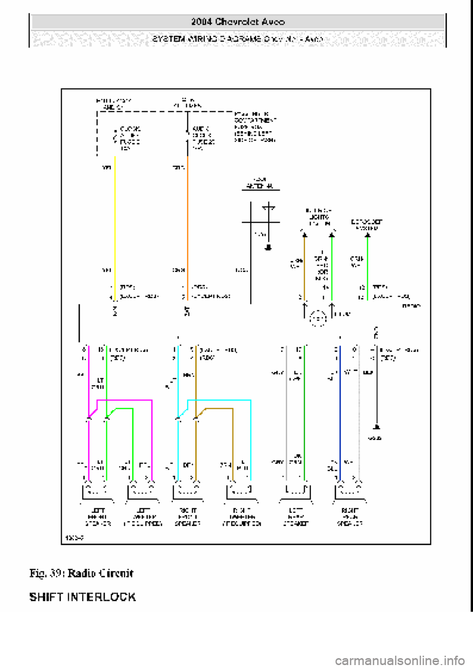 CHEVROLET AVEO 2002  Service Repair Manual 