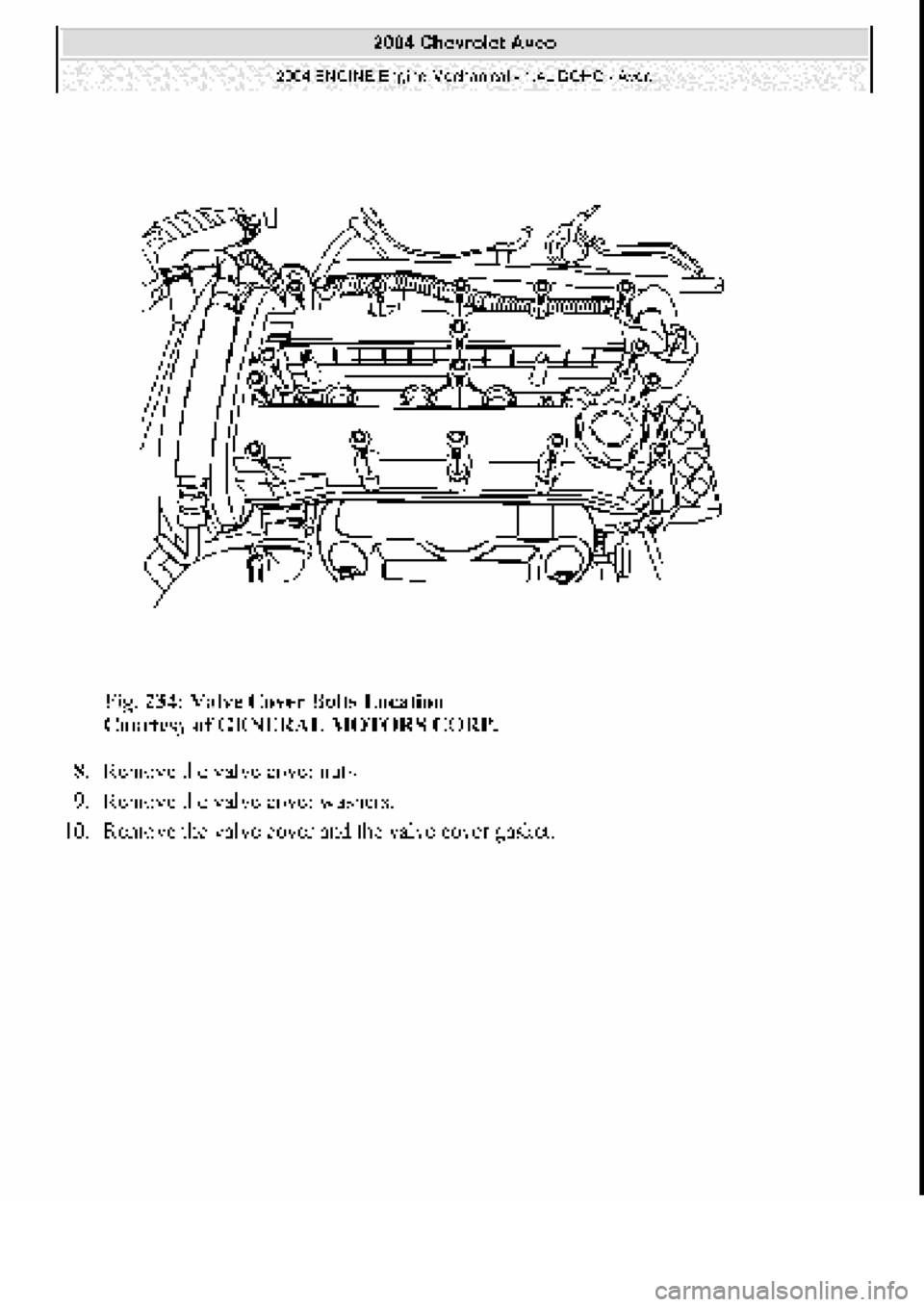 CHEVROLET AVEO 2002  Service Repair Manual 