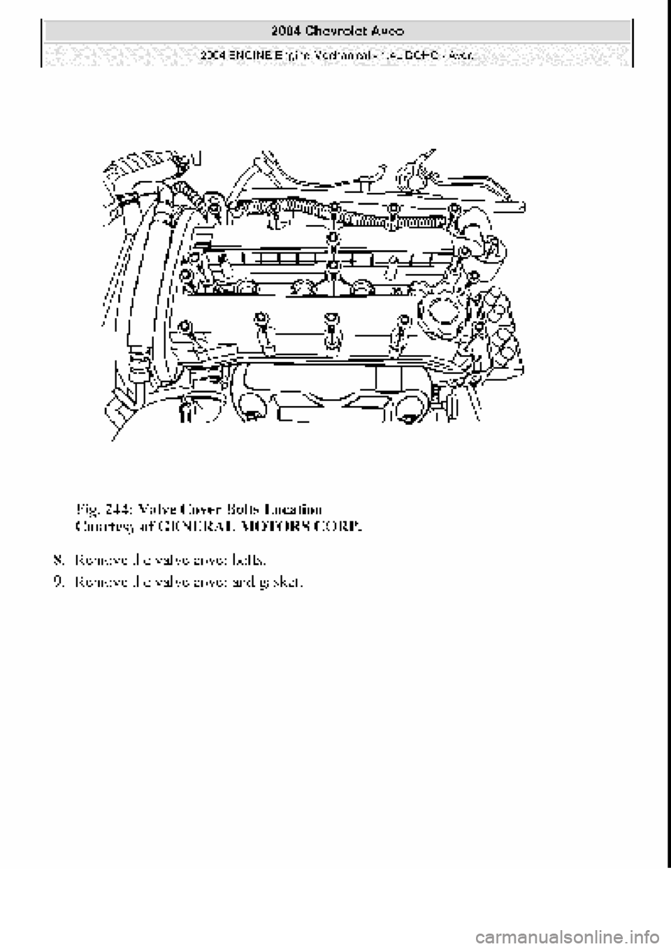 CHEVROLET AVEO 2002  Service Repair Manual 