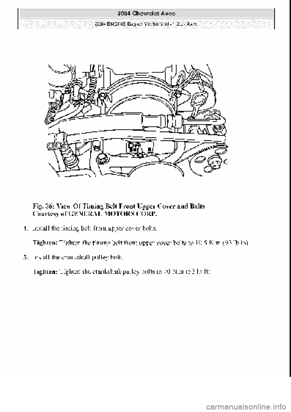 CHEVROLET AVEO 2002  Service Repair Manual 