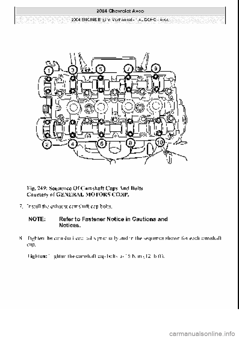 CHEVROLET AVEO 2002  Service Repair Manual 