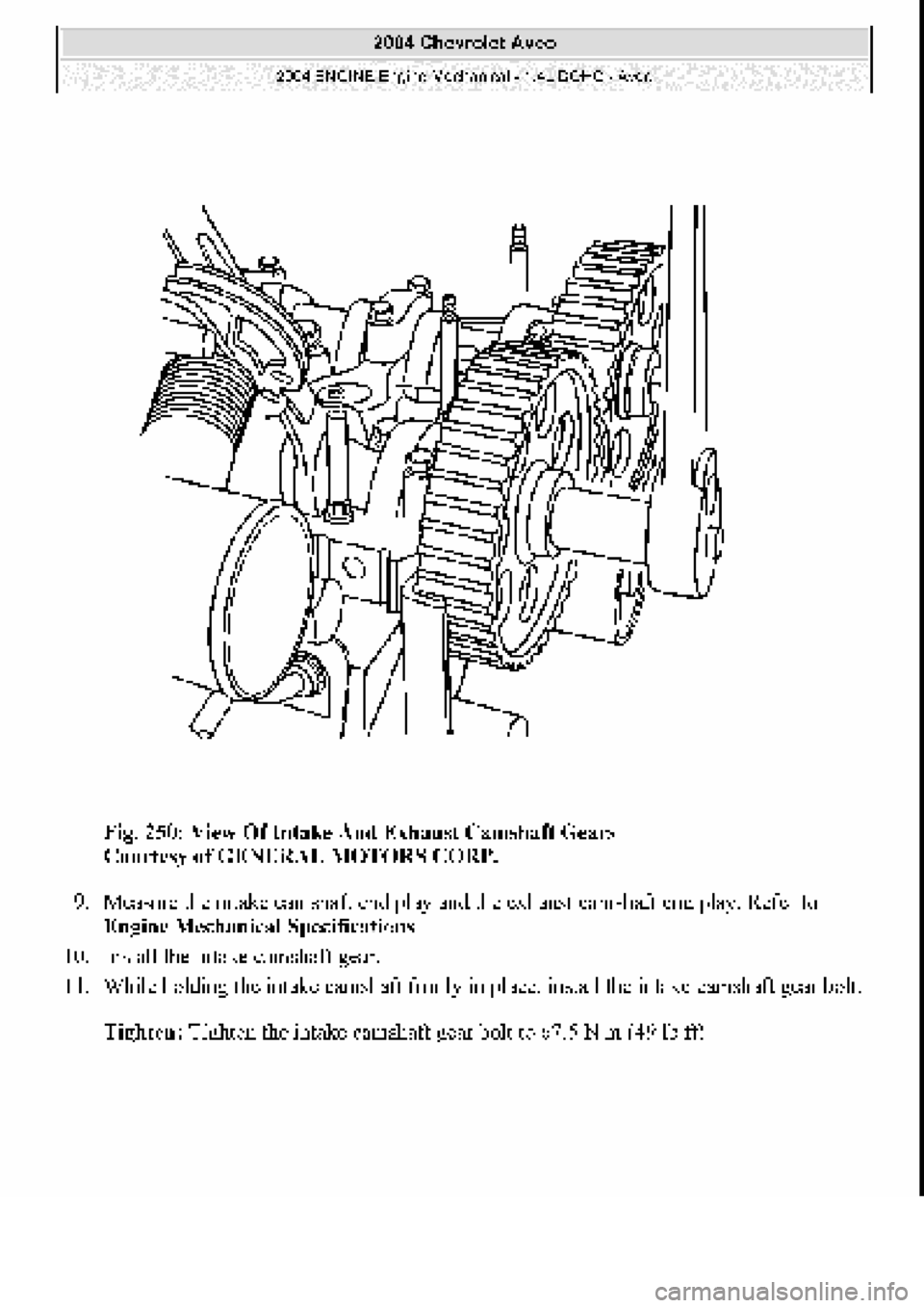 CHEVROLET AVEO 2002  Service Repair Manual 