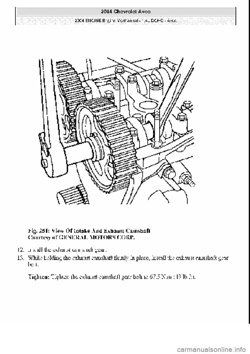 CHEVROLET AVEO 2002  Service Repair Manual 